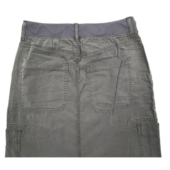 NWT American Eagle Y2K Vibe Lyocell Cargo Maxi Skirt Gorpcore Utility Gray 2 - Picture 10 of 16